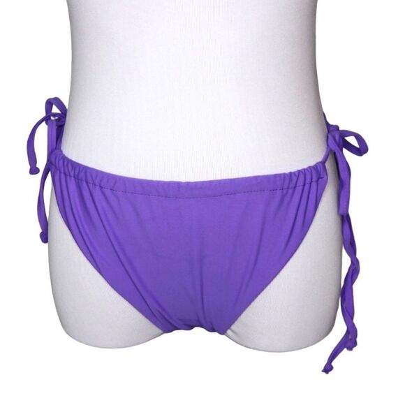 BOGOF Refuge Swim Boutique Purple String Bikini Swimwear Bottom LARGE Coastal - Picture 1 of 6